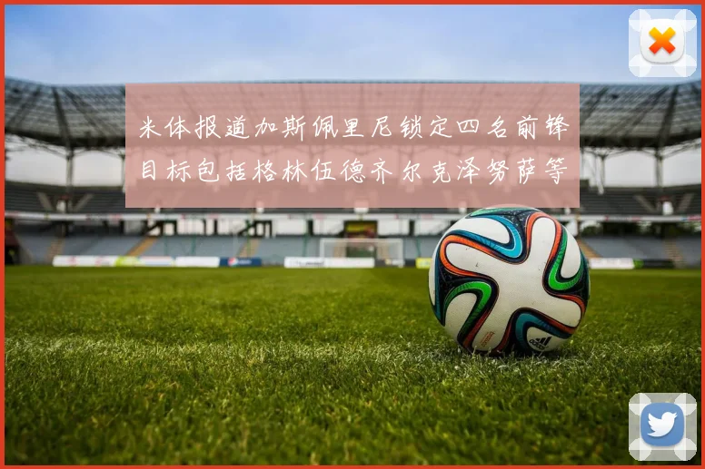 米体报道加斯佩里尼锁定四名前锋目标包括格林伍德齐尔克泽努萨等人